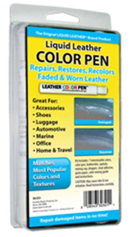Restore, Recolor and Repair Liquid Leather Color Pen Kit : Leather Recolor  and Restore : Invisible Repair Products