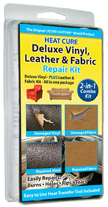Deluxe Leather and Vinyl Repair Kit with Fabric and Upholstery Repair Kit  (Item 30-002) : Heat Cure Leather & Vinyl Repair : Invisible Repair Products